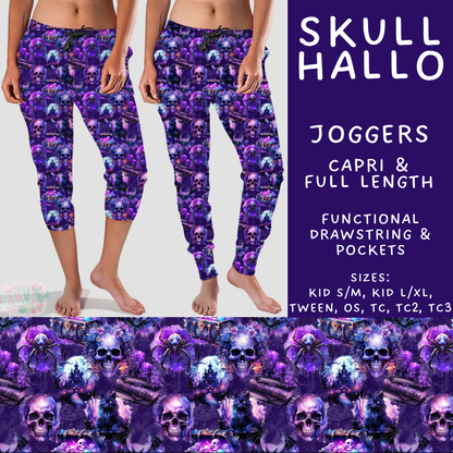 Batch #556 - Halloween 3 - Closes 7/15 - ETA mid Sept - Skull Hallo Full and Capri Length Joggers