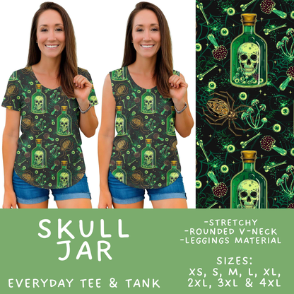 Batch #556 - Halloween 3 - Closes 7/15 - ETA mid Sept - Skull Jar Everyday Tank & Tee