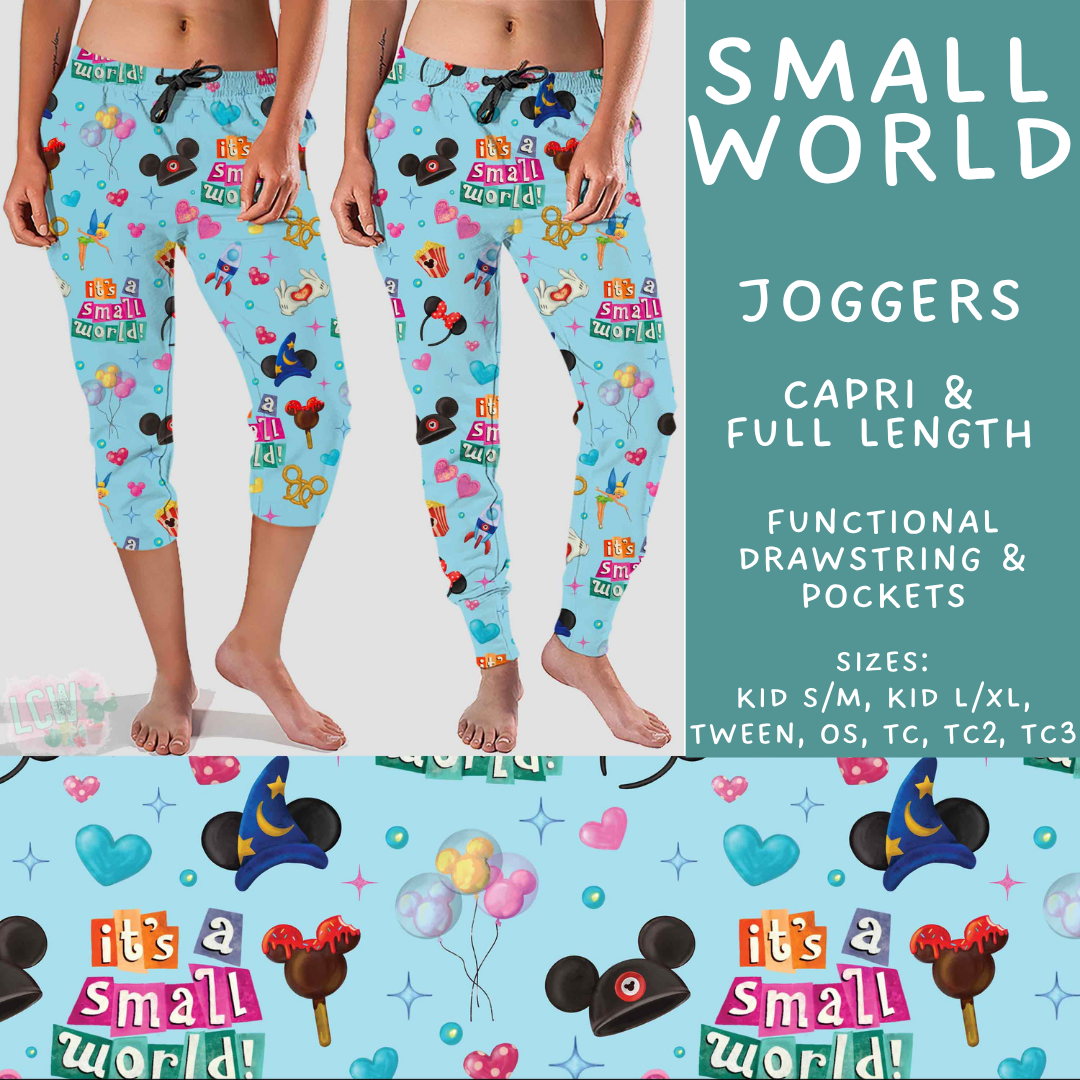 Batch #548 - May Request Run - Closes 6/26 - ETA late August - Small World Full and Capri Length Joggers