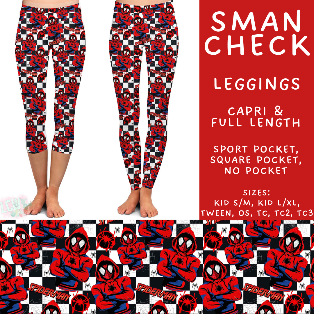 Batch #603 - September Request Run - Closes 10/26 - ETA mid/late Dec - SMan Check Full and Capri Length Leggings