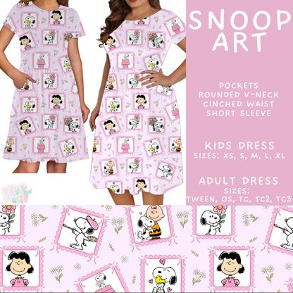 Batch #544 - Cool Characters 16 - Closes 6/17 - ETA mid August - Snoop Art Adult & Kids Dresses