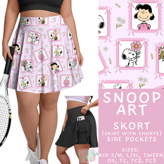 Batch #544 - Cool Characters 16 - Closes 6/17 - ETA mid August - Snoop Art Skort