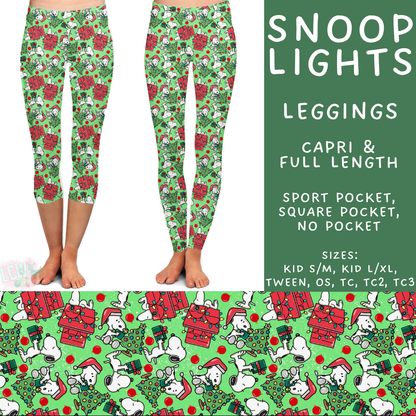 Batch #598 - Magical Character Christmas 2 - Closes 10/14 - ETA early Dec - Snoop Lights Full and Capri Length Leggings