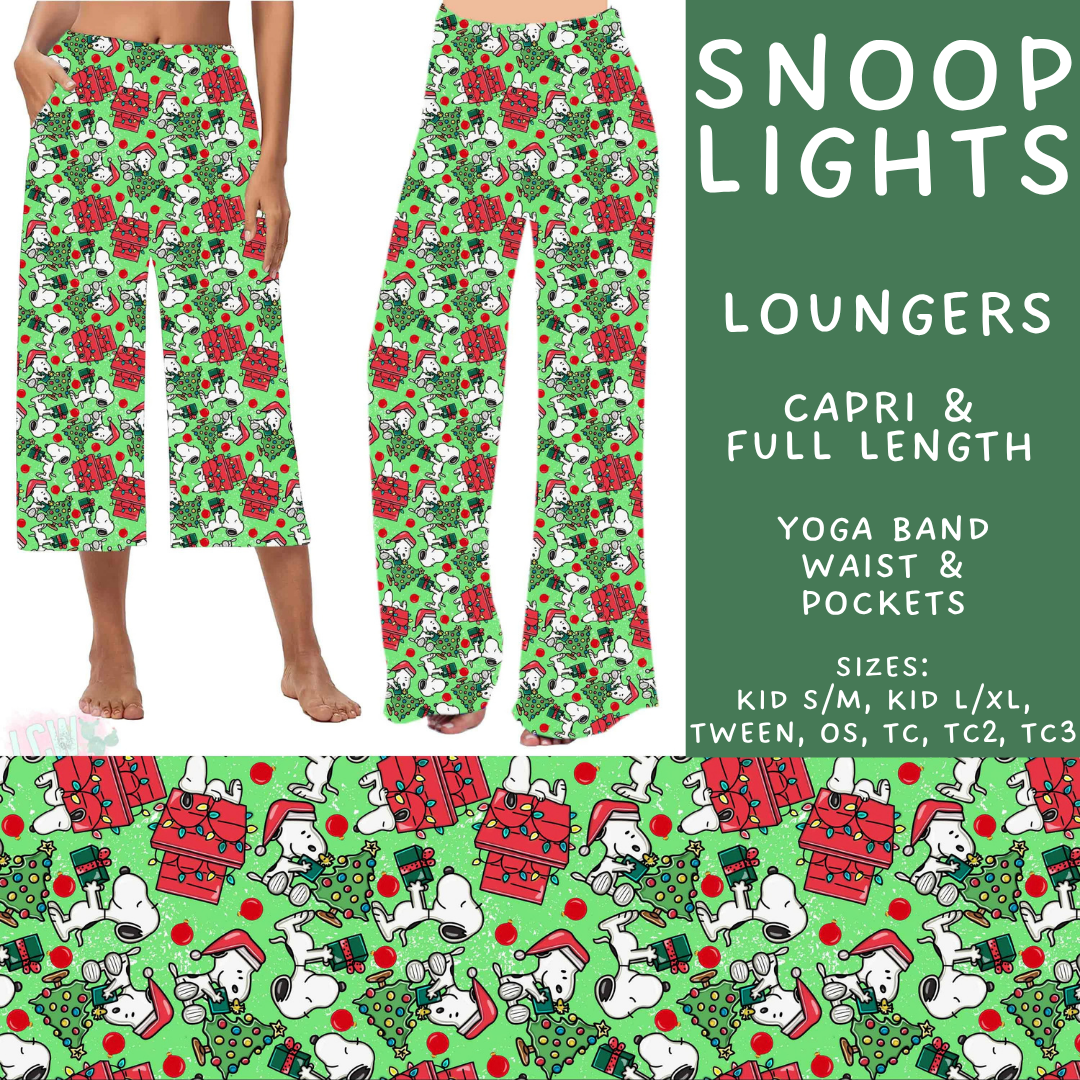 Batch #598 - Magical Character Christmas 2 - Closes 10/14 - ETA early Dec - Snoop Lights Capri and Full Length Loungers