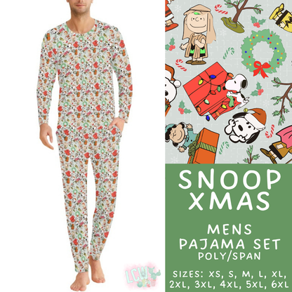 Batch #584 - Christmas Family Pajamas - Closes 9/11 - ETA mid Nov - Snoop Xmas Men's Pajama Set