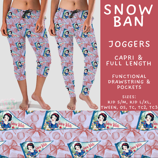 Batch #542 - Pennant Banner Collection - Closes 6/12 - ETA mid August - Snow Ban Full and Capri Length Joggers