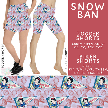 Batch #542 - Pennant Banner Collection - Closes 6/12 - ETA mid August - Snow Ban Biker & Jogger Shorts