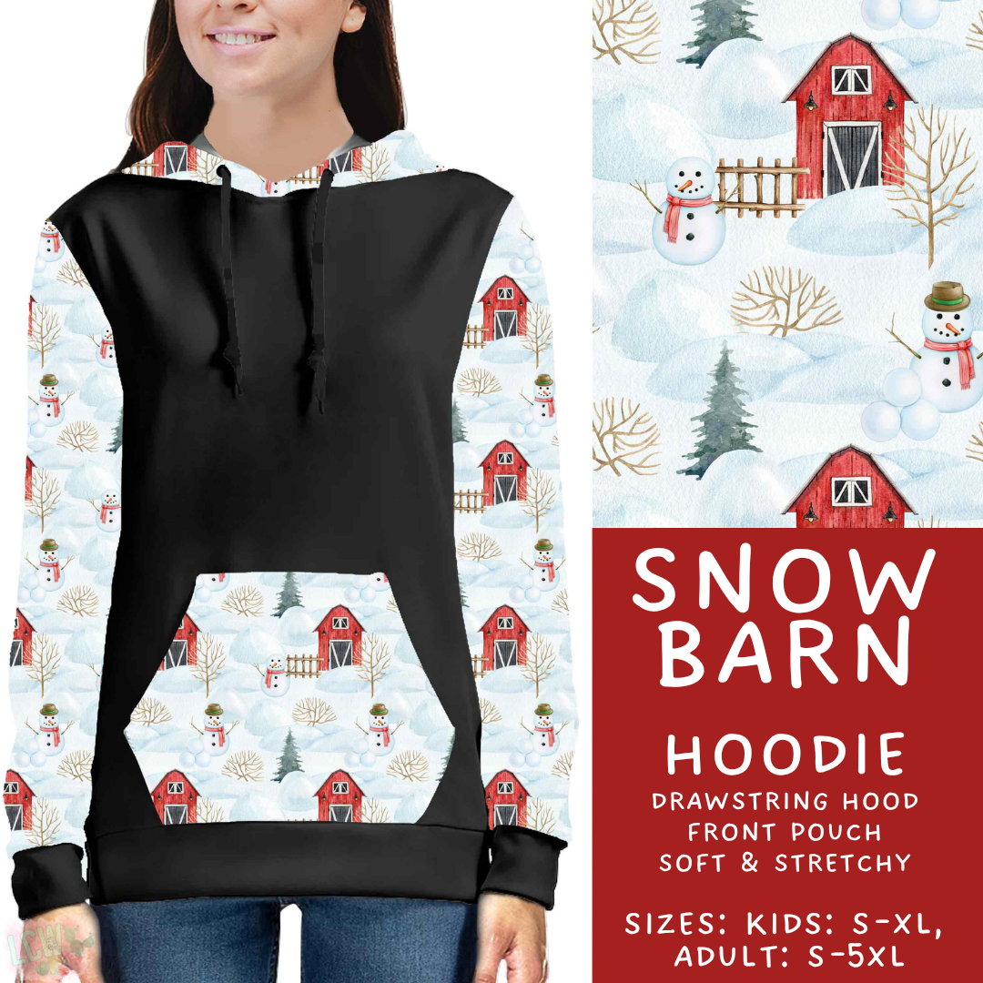 Batch #611 - Winter Collection - Closes 11/9 - ETA early/mid Jan - Snow Barn Hoodie