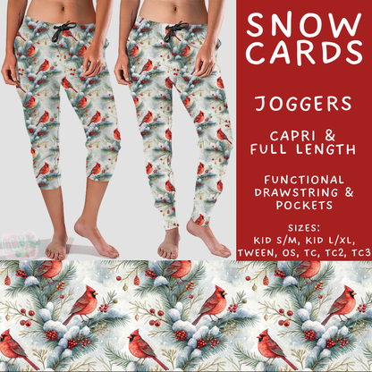 Batch #611 - Winter Collection - Closes 11/9 - ETA early/mid Jan - Snow Cards Full and Capri Length Joggers