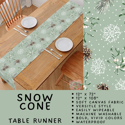 Batch #602 - Table Runners & Placemats - Closes 10/23 - ETA mid Dec - Snow Cone Table Runner