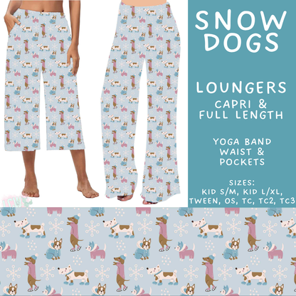 Batch #611 - Winter Collection - Closes 11/9 - ETA early/mid Jan - Snow Dogs Capri and Full Length Loungers
