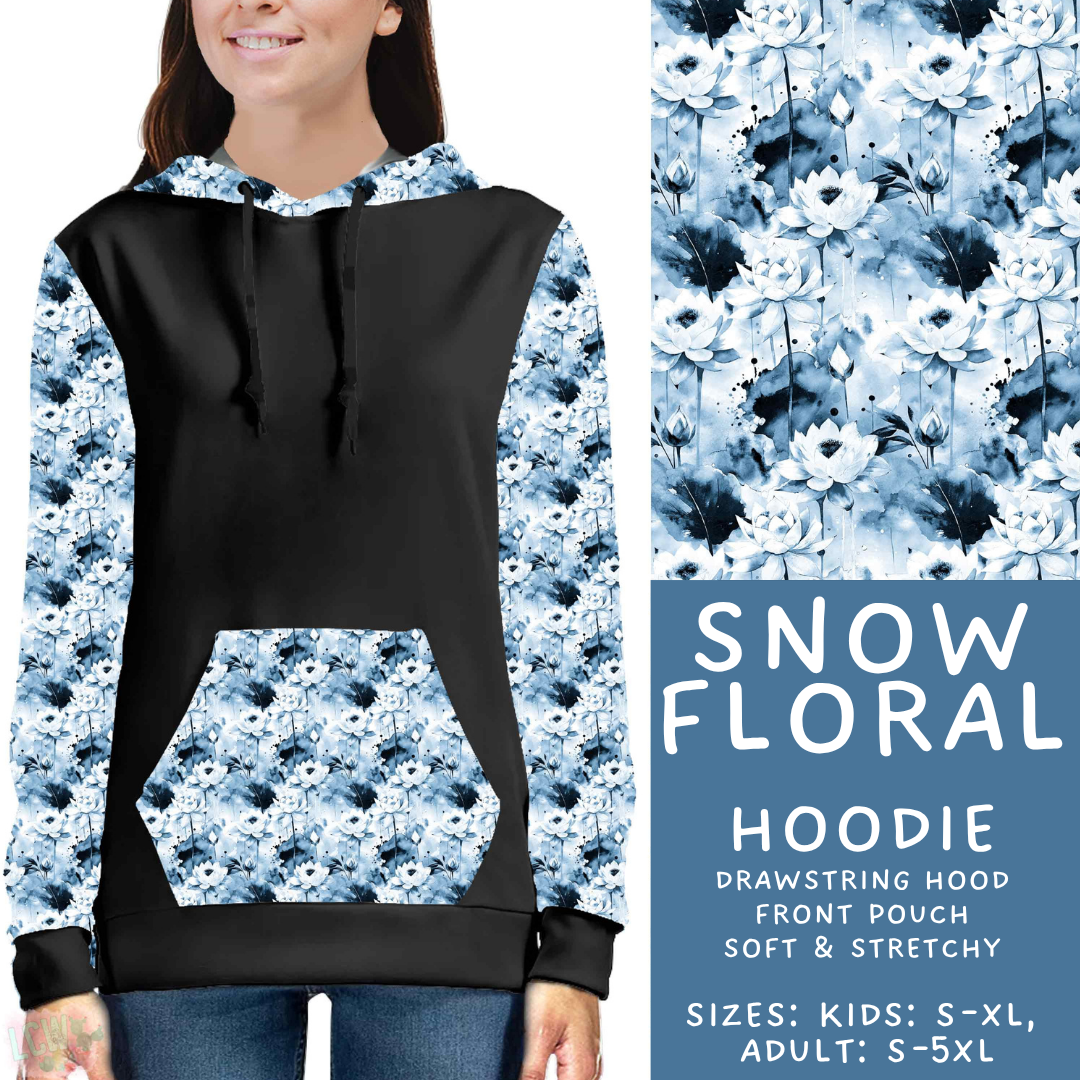 Batch #611 - Winter Collection - Closes 11/9 - ETA early/mid Jan - Snow Floral Hoodie