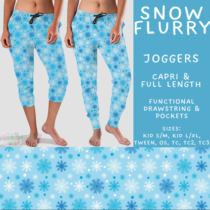 Batch #611 - Winter Collection - Closes 11/9 - ETA early/mid Jan - Snow Flurry Full and Capri Length Joggers