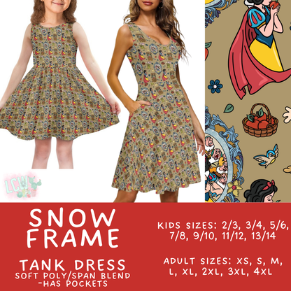 Batch #536 - Frames Collection - Closes 5/29 - ETA late July - Snow Frame Women's & Girl's Tank Dress
