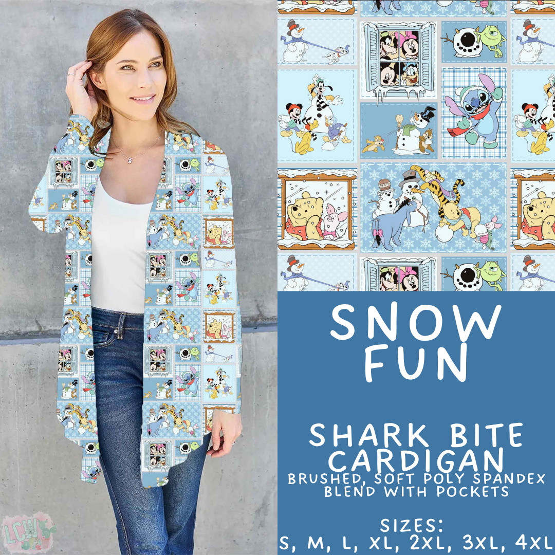 Batch #606 - Magical Character Winter - Closes 10/30 - ETA late Dec - Snow Fun Cardigan
