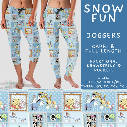 Batch #606 - Magical Character Winter - Closes 10/30 - ETA late Dec - Snow Fun Full and Capri Length Joggers