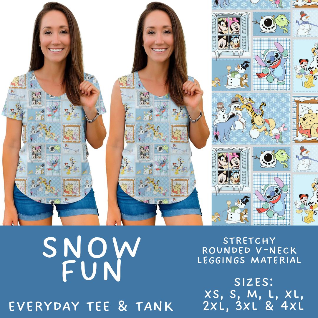 Batch #606 - Magical Character Winter - Closes 10/30 - ETA late Dec - Snow Fun Everyday Tank & Tee