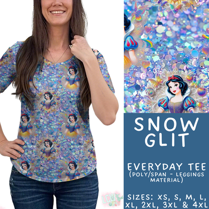 Batch #557 - Princess Glitter - Closes 7/17 - ETA mid Sept - Snow Glit Everyday Tank & Tee