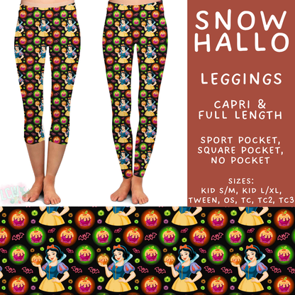Batch #569 - Princess Halloween - Closes 8/14 - ETA early/mid Oct - Snow Hallo Full and Capri Length Leggings