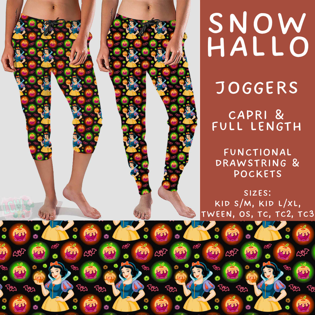 Batch #569 - Princess Halloween - Closes 8/14 - ETA early/mid Oct - Snow Hallo Full and Capri Length Joggers