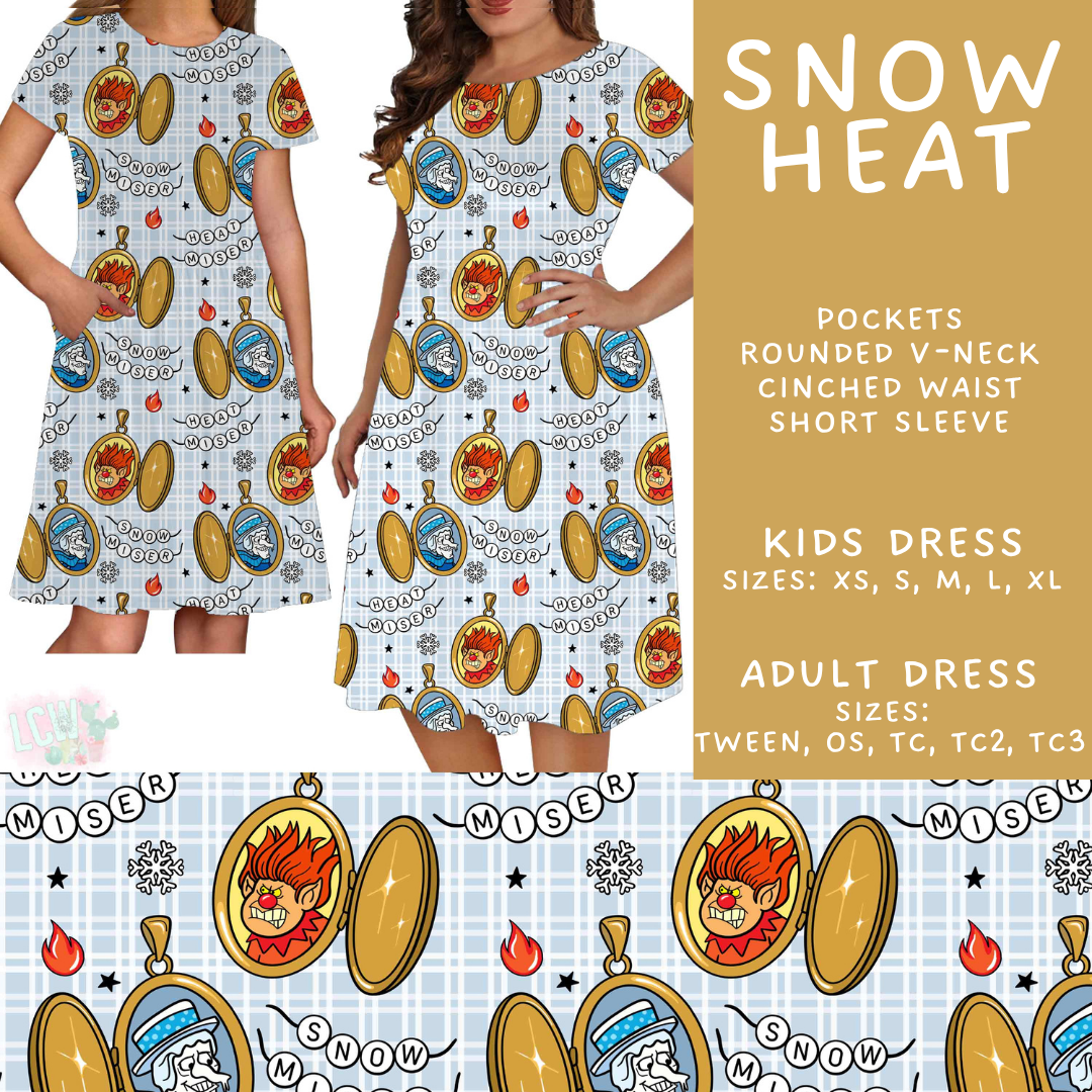 Batch #589 - August Request Run - Closes 9/23 - ETA mid/late Nov - Snow Heat Adult & Kids Dresses