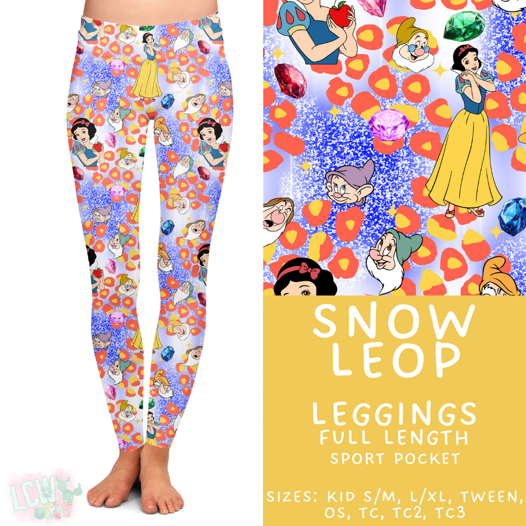 Batch #467 - Princess Leopard - Closes 12/24 - ETA late Feb - Snow Leop Full Length Leggings