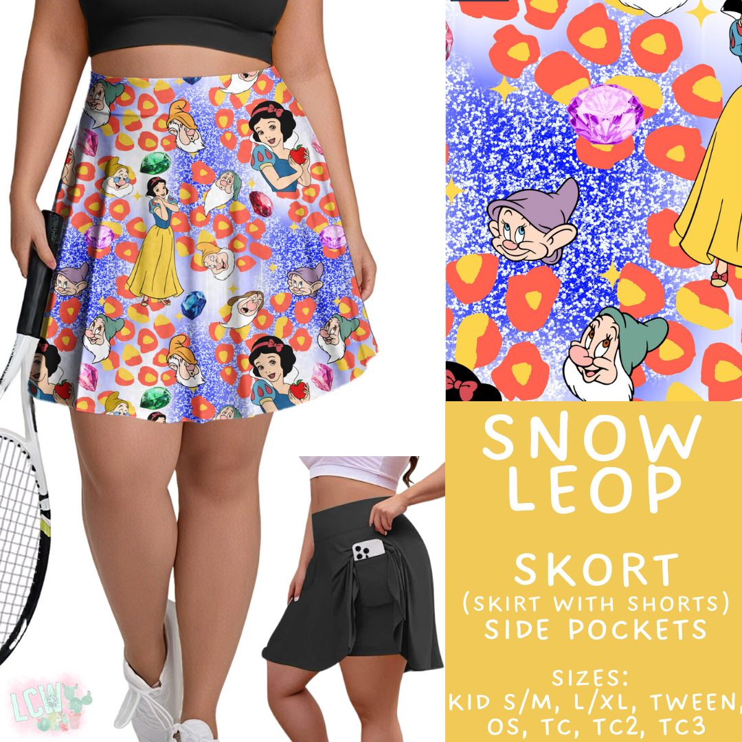 Batch #467 - Princess Leopard - Closes 12/24 - ETA late Feb - Snow Leop Skort