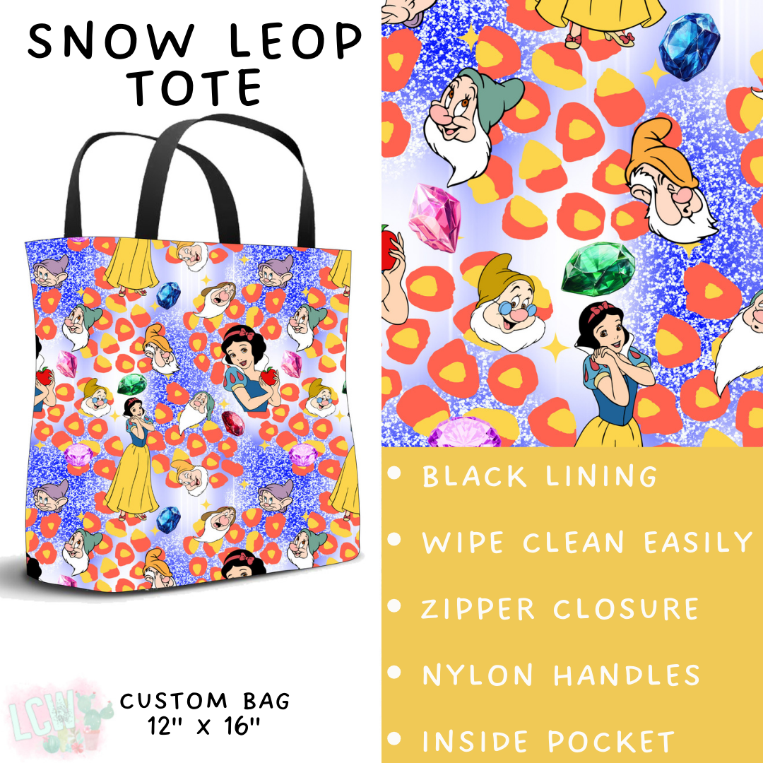 Batch #467 - Princess Leopard - Closes 12/24 - ETA late Feb - Snow Leop Tote