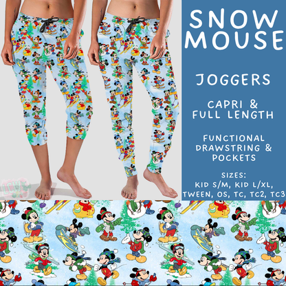 Batch #606 - Magical Character Winter - Closes 10/30 - ETA late Dec - Snow Mouse Full and Capri Length Joggers