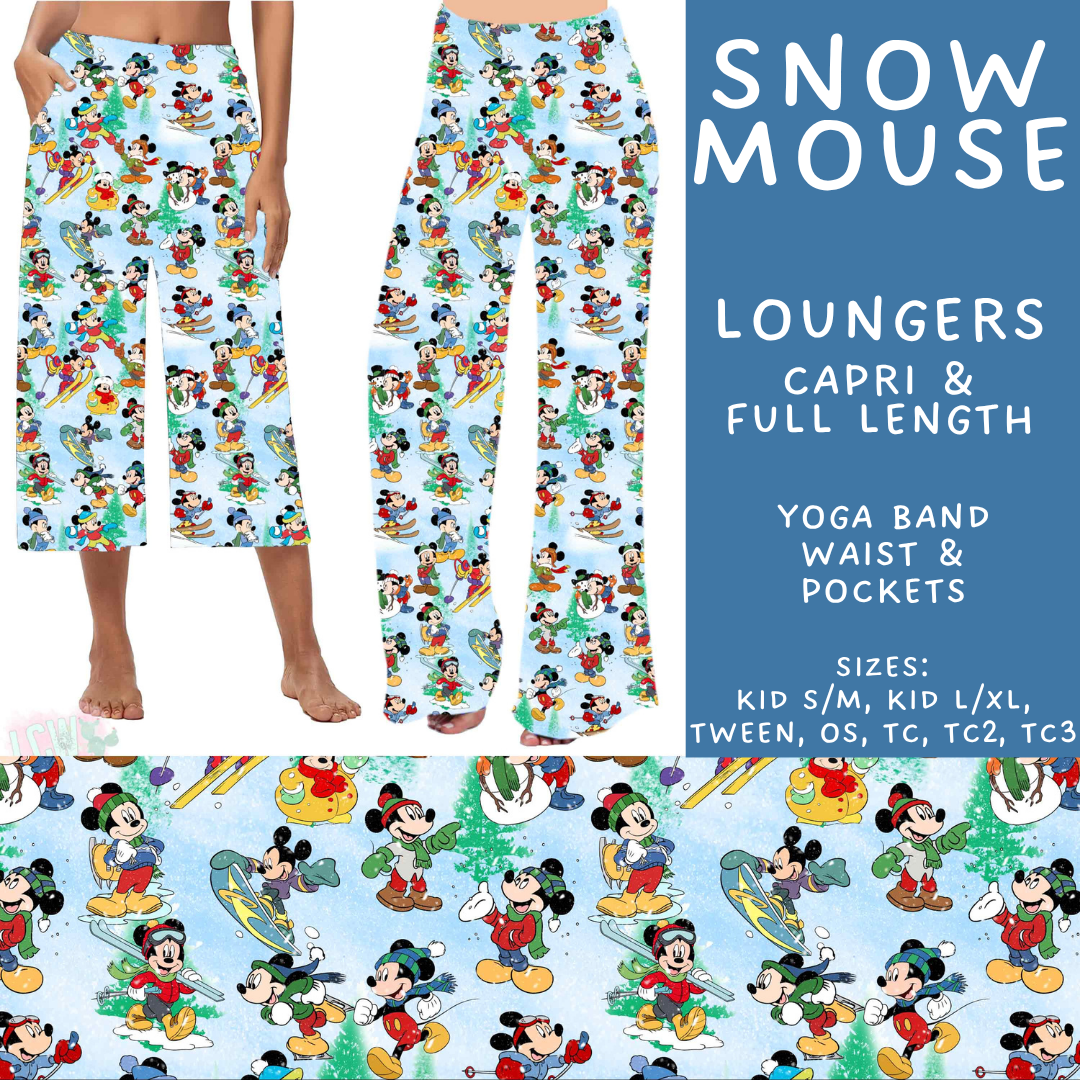 Batch #606 - Magical Character Winter - Closes 10/30 - ETA late Dec - Snow Mouse Capri and Full Length Loungers