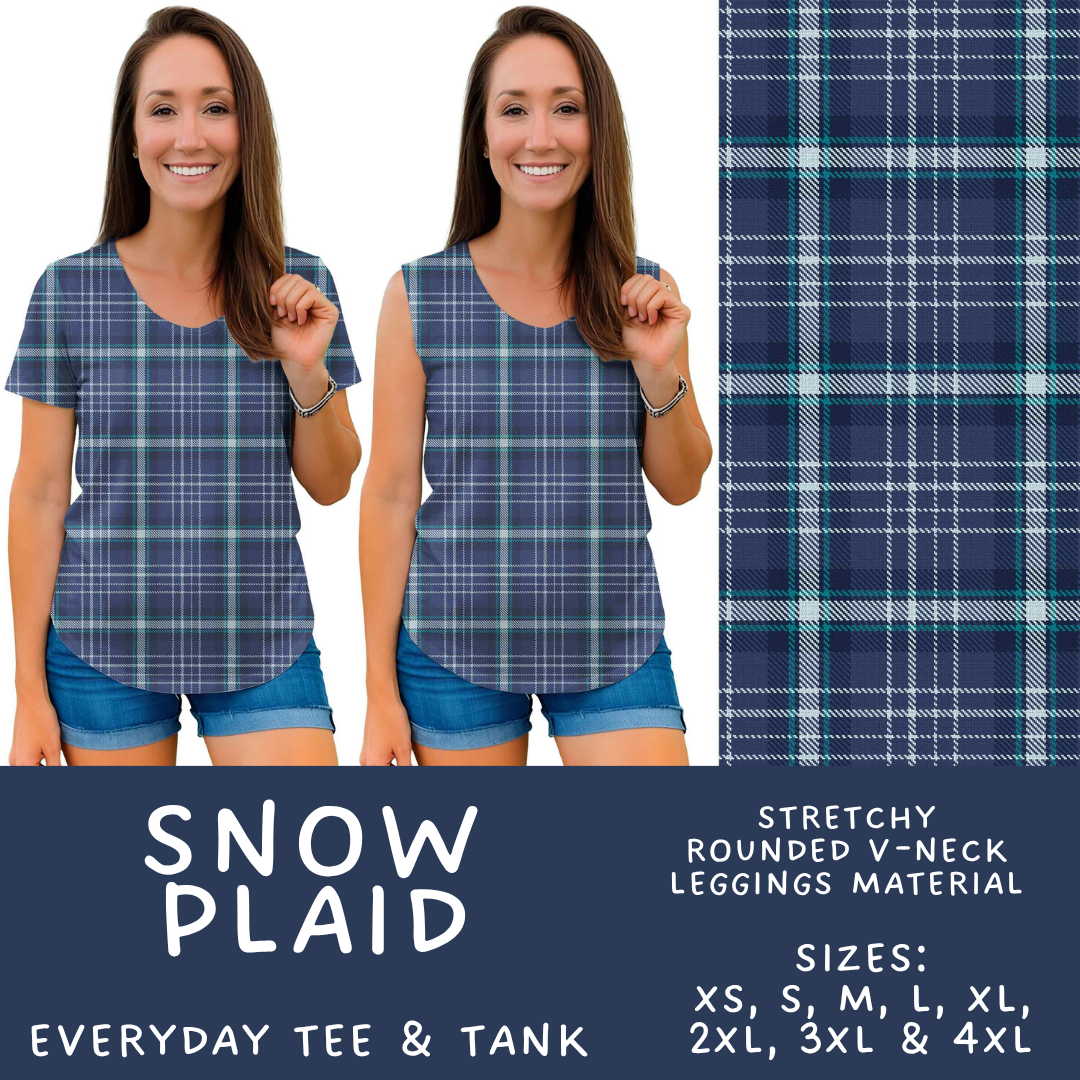 Batch #611 - Winter Collection - Closes 11/9 - ETA early/mid Jan - Snow Plaid Everyday Tank & Tee
