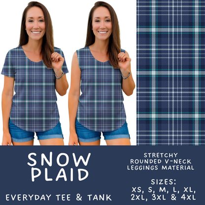 Batch #611 - Winter Collection - Closes 11/9 - ETA early/mid Jan - Snow Plaid Everyday Tank & Tee