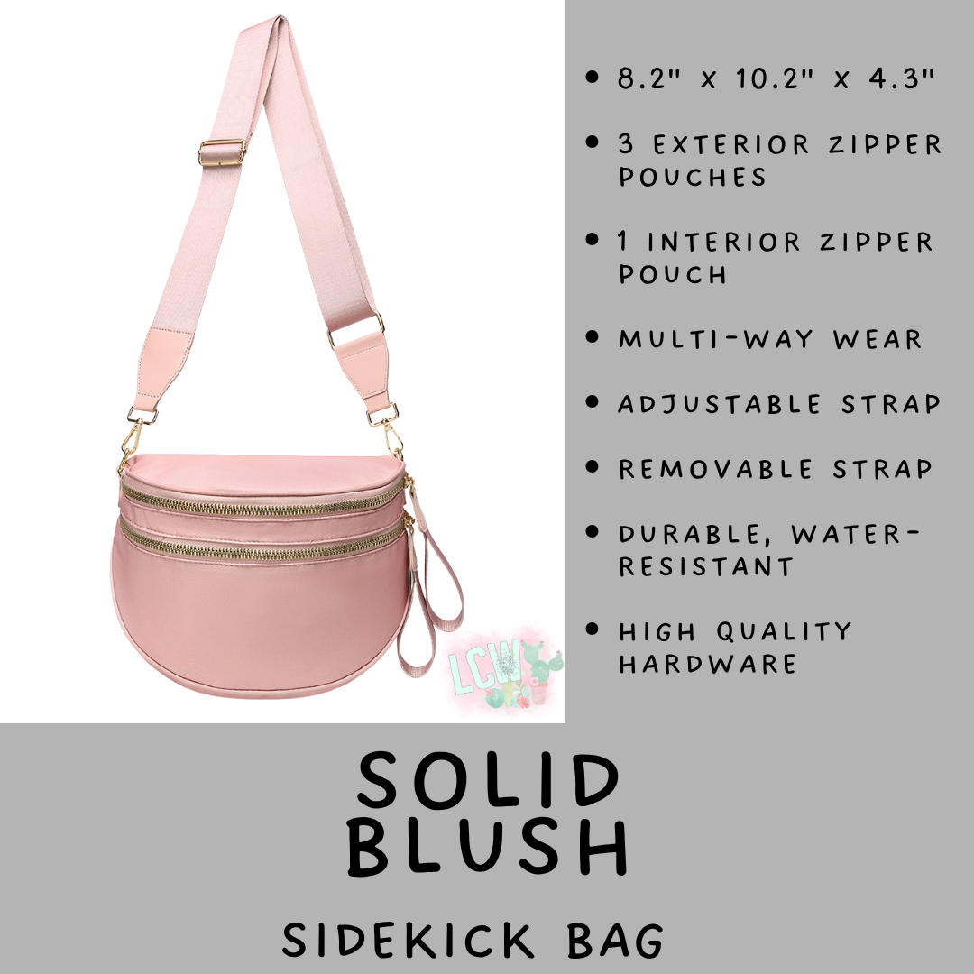 Batch #577 - Sidekick Bag - Closes 8/28 - ETA early/mid October - Solid Blush Sidekick Bag
