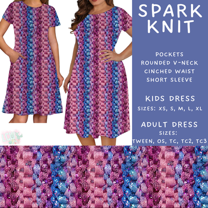 Batch #468 - Fun Run 18 - Closes 12/26 - ETA late Feb - Spark Knit Adult & Kids Dresses
