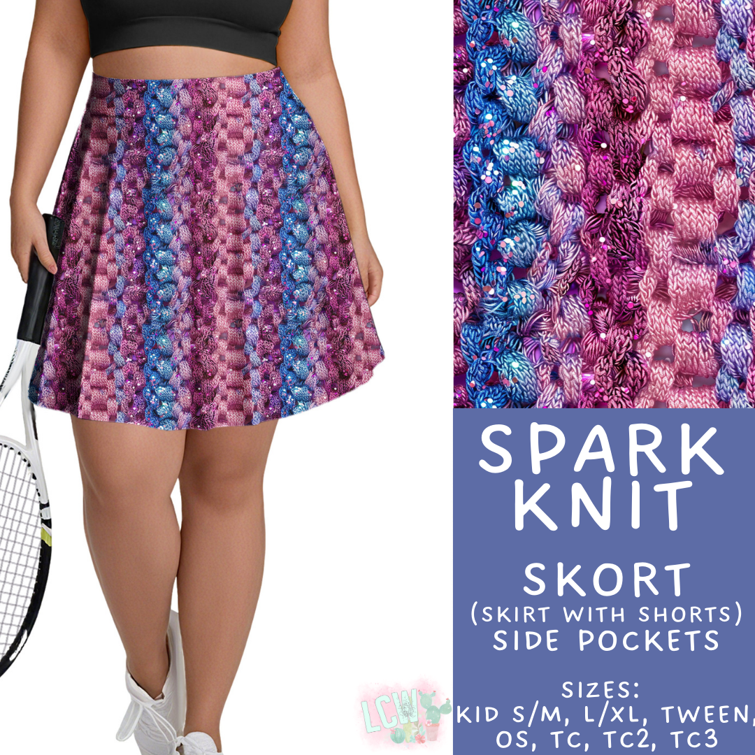 Batch #468 - Fun Run 18 - Closes 12/26 - ETA late Feb - Spark Knit Skort