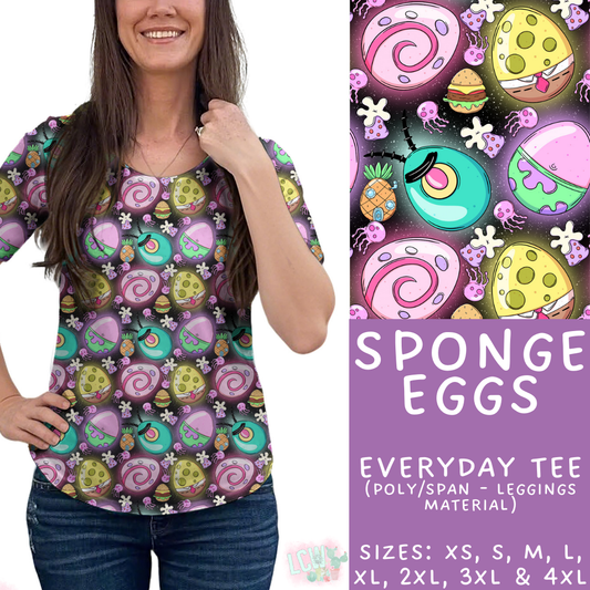 Batch #477 - Magical Character Easter - Closes 1/12 ETA - Early March - Sponge Eggs Everyday Tee