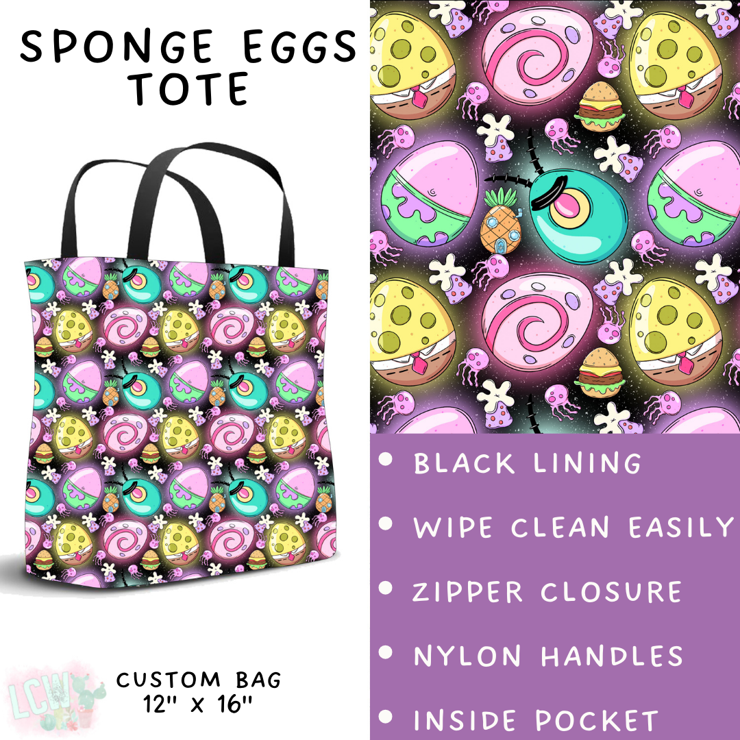 Batch #477 - Magical Character Easter - Closes 1/12 ETA - Early March - Sponge Eggs Tote