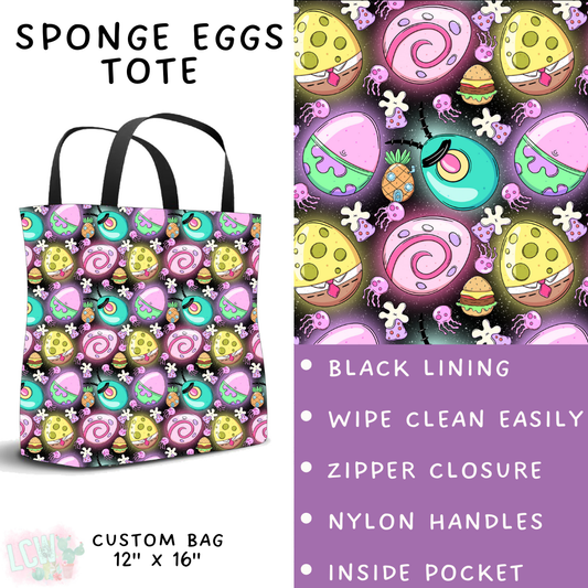 Batch #477 - Magical Character Easter - Closes 1/12 ETA - Early March - Sponge Eggs Tote