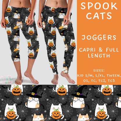 Ready To Ship - Spook Cats Full Length Joggers - OS
