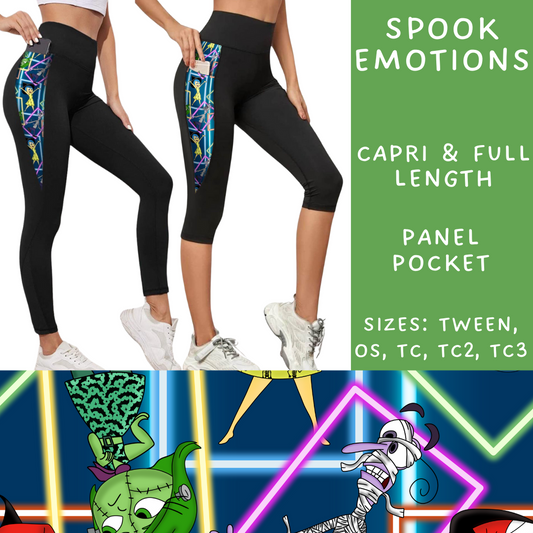 Ready To Ship - Spook Emotions Pocket Capri Length Legging