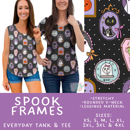 Batch #550 - Fun Run 24 - Closes 7/1 - ETA early Sept - Spook Frames Everyday Tank & Tee