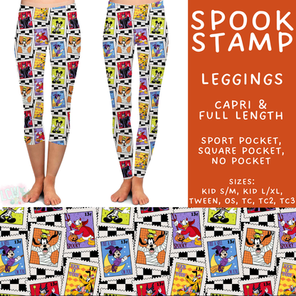 Batch #567 - Magical Character Halloween - Closes 8/10 - ETA early Oct - Spook Stamp Full and Capri Length Leggings