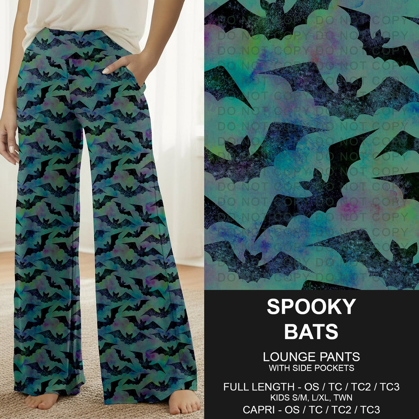 B299 - Preorder Spooky Bats Lounge Pants (Closes 7/12. ETA: mid Sept.)