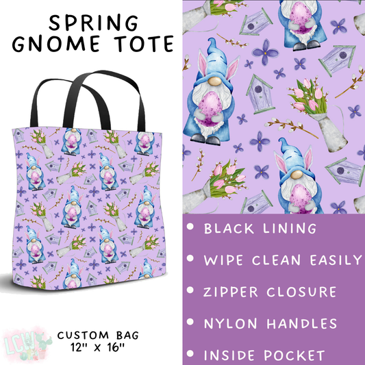 Batch #478 - Bunny Trail Collection - Closes 1/12 ETA - Early March - Spring Gnome Tote