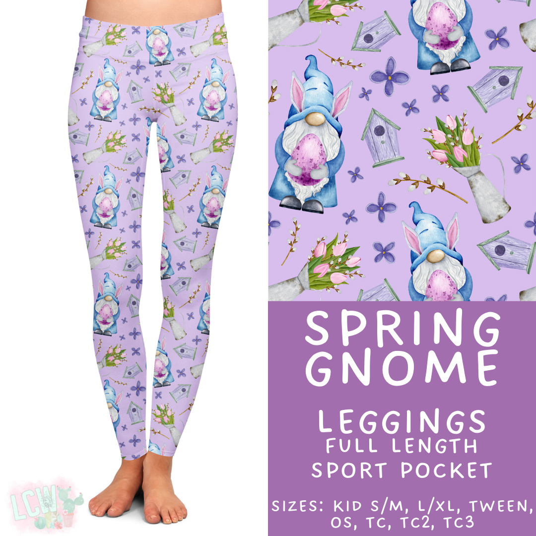 Batch #478 - Bunny Trail Collection - Closes 1/12 ETA - Early March - Spring Gnome Full Length Leggings