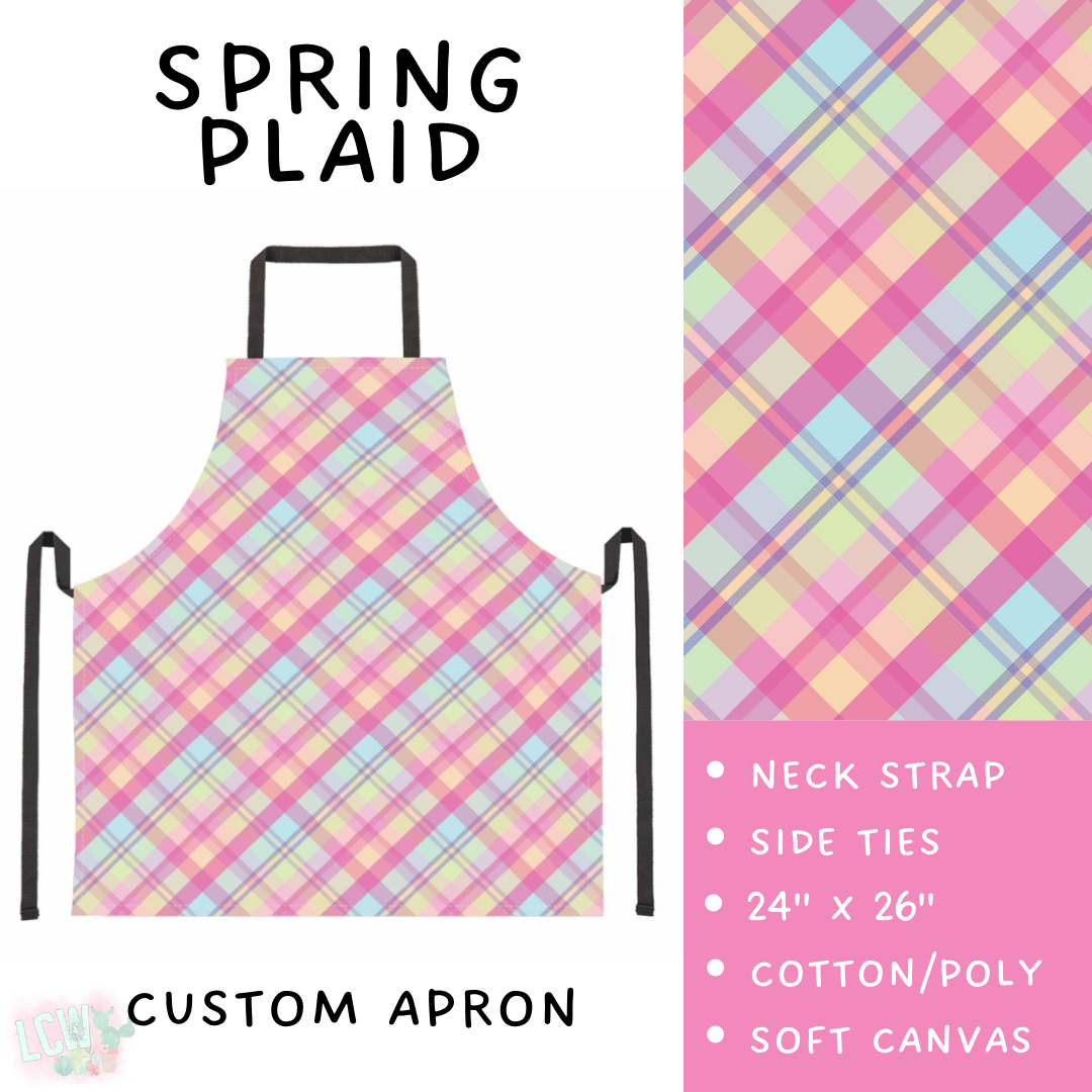 Batch #476 - Bake Off - Closes 1/16 - ETA early/mid March - Spring Plaid Apron