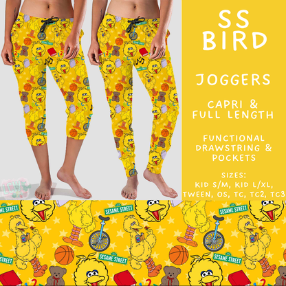 Batch #544 - Cool Characters 16 - Closes 6/17 - ETA mid August - SS Bird Full and Capri Length Joggers