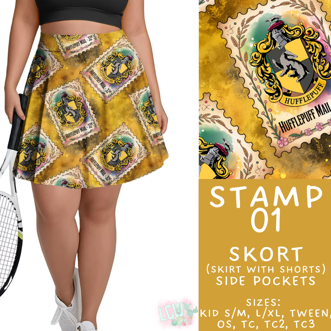 Batch #465 - Magical Character Stamps - Closes 12/19 - ETA mid Feb - Stamp 01 Skort