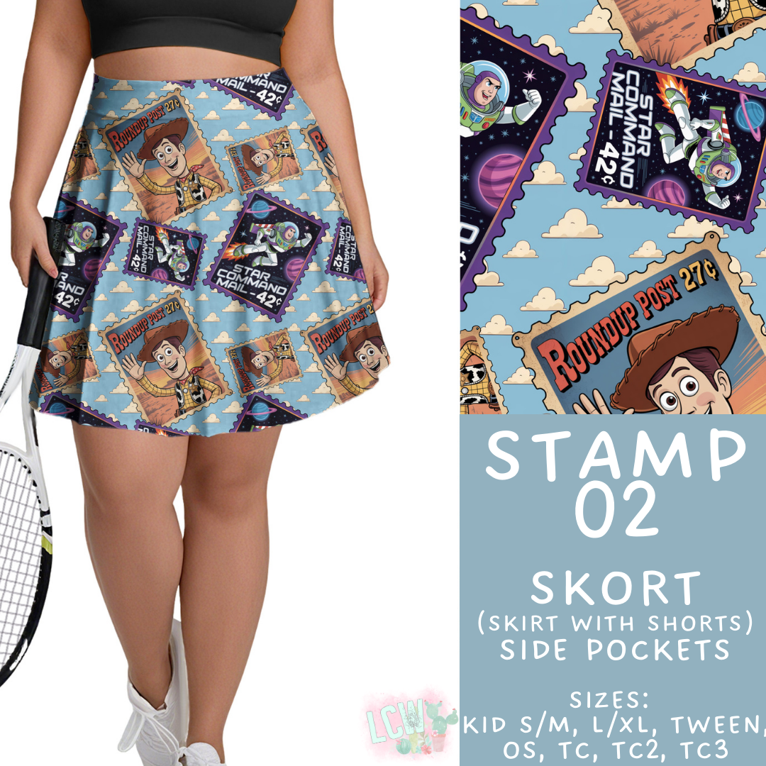 Batch #465 - Magical Character Stamps - Closes 12/19 - ETA mid Feb - Stamp 02 Skort