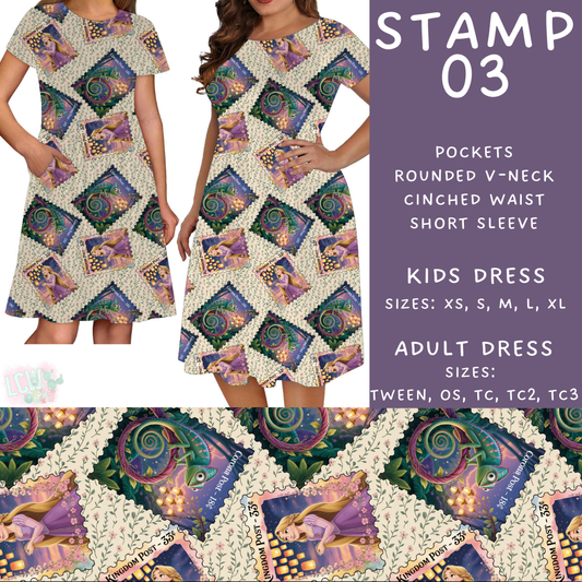Batch #465 - Magical Character Stamps - Closes 12/19 - ETA mid Feb - Stamp 03 Womens & Girls Dresses